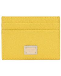 Dolce & Gabbana - Portacarte Dauphine Con Placca Logo - Lyst