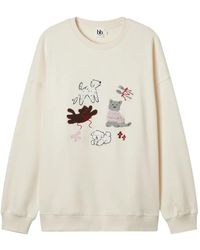 B+ AB - Embroidered Sweatshirt - Lyst