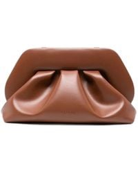 THEMOIRÈ - Large Bios Gathered-Detail Clutch Bag - Lyst