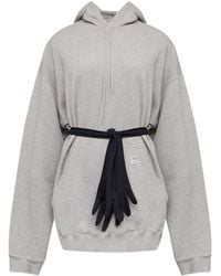 MM6 by Maison Margiela - Hoodie Mini Dress - Lyst