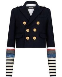 DSquared² - Hybrid Wool-Mix Peacoat Blazer - Lyst