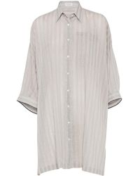 Brunello Cucinelli - Striped Button-up Shirt - Lyst