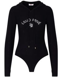 Liu Jo - Knit Bodysuit With Hood - Lyst