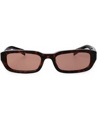 Prada - Tortoiseshell-Effect Rectangle-Frame Sunglasses - Lyst