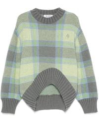 The Attico - Check-Pattern Sweater - Lyst