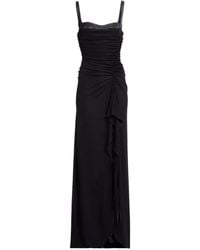 Elie Saab - Ruched Ruffled Maxi Dress - Lyst