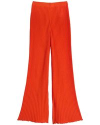 MACCAPANI - Bouncy Ribbed Trousers - Lyst