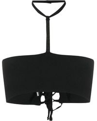 ANDREADAMO - Top Corto Con Scollo All'Americana - Lyst