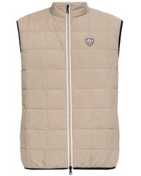 EA7 - Gesteppte Weste Mit Logo-Patch - Lyst