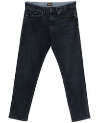 BOSS - Logo-Patch Jeans - Lyst