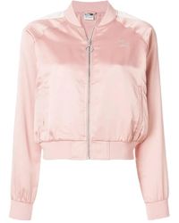 PUMA - Cropped Bomber Jacket - Lyst