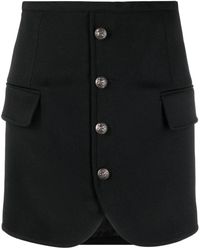 Etro - Pegaso-button Fitted Mini Skirt - Lyst