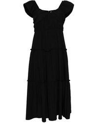 B+ AB - Gestuftes Midikleid Mit Falten - Lyst