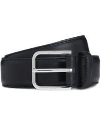 BOSS - Leather Business Belt With Polished Buckle - Lyst