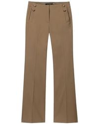 Luisa Cerano - Pantalon Évasé À Boutonnière - Lyst