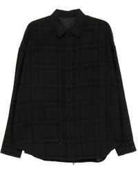 Juun.J - Plaied Long-Sleeves Shirt - Lyst