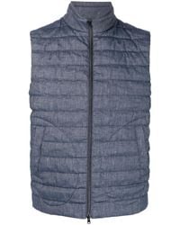 Herno - Gefütterte Weste Mit Logo-Patch - Lyst