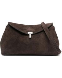 TOTEME - T-Lock Suede Clutch - Lyst