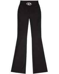 DIESEL - Wool Blend Trousers - Lyst