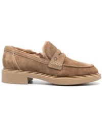 Gianvito Rossi - Harris Suede Loafers - Lyst