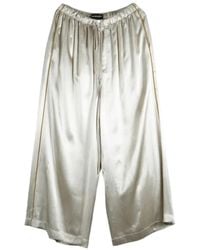 Ann Demeulemeester - Pantalon Palazzo À Lien De Resserrage - Lyst