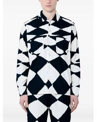 Nomarythm Textile - Diamond-Pattern Shirt - Lyst
