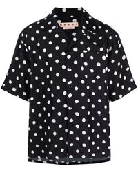 Marni - Polka-dot Print Short-sleeved Shirt - Lyst