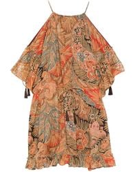 Etro - Short Dress With Ruffles And Laces - Lyst