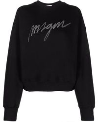 MSGM - Sweater Verfraaid Met Stras - Lyst