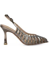 Alma En Pena. - Salon Crystal-Embellished Cage-Style Pumps - Lyst