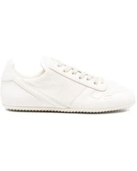 Rick Owens - Minimal Low Top Leather Sneakers - Lyst