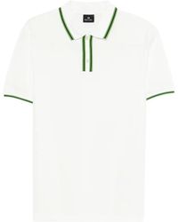 Paul Smith - Striped Collar Polo Shirt - Lyst