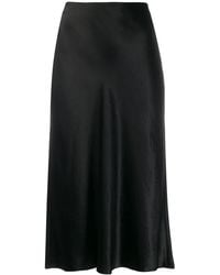 Vince - High-Waisted Midi Skirt - Lyst