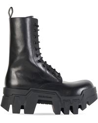 Balenciaga - Bulldozer Lace-up Ankle Boots - Lyst