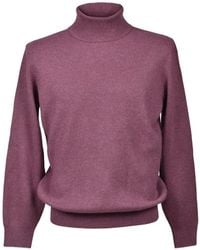 Brunello Cucinelli - Ribbed-Knit Turtleneck Sweater - Lyst