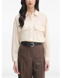 Benetton - Striped Flap-Pocket Shirt - Lyst