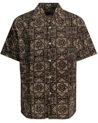 Beams Plus - Geometric-Print Short-Sleeve Shirt - Lyst