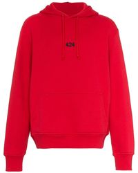 424 - Katoenen Hoodie Met Geborduurd Logo - Lyst