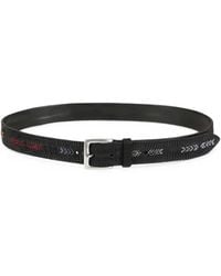 Orciani - Arrow-Embroidered Textured-Leather Belt - Lyst