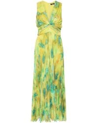 Liu Jo - Long Jumpsuit With Tie-Dye Pattern And Ruches - Lyst