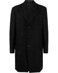 Yohji Yamamoto - Single-Breasted Wool Coat - Lyst