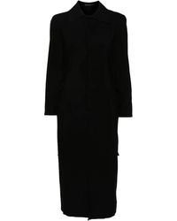 Yohji Yamamoto - Vestido midi estilo camisero - Lyst