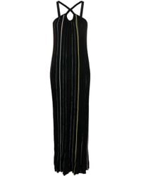 Sonia Rykiel - Striped Knitted Maxi Dress - Lyst