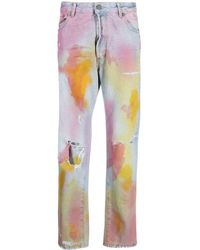Palm Angels - Tie Dye-print Slim-fit Jeans - Lyst