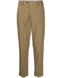 PT Torino - Pressed-crease Tapered Leg Trousers - Lyst