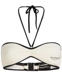 Karl Lagerfeld - Hotel Karl Bikini Top - Lyst