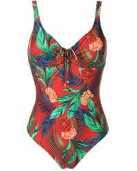 Lygia & Nanny - Bañador Rosa con estampado floral - Lyst