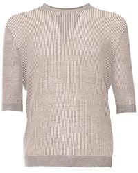 Ballantyne - Waffle-Knit Short-Sleeved T-Shirt - Lyst