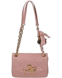 Love Moschino - Quilted Chain-Strap Cross Body Bag - Lyst