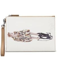 Marc Jacobs - The Runway Illustration Leather Wristlet - Lyst